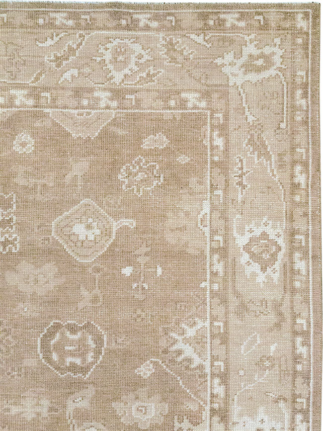 Modern Turkish Oushak Accent Carpet, No.33213 - Gss