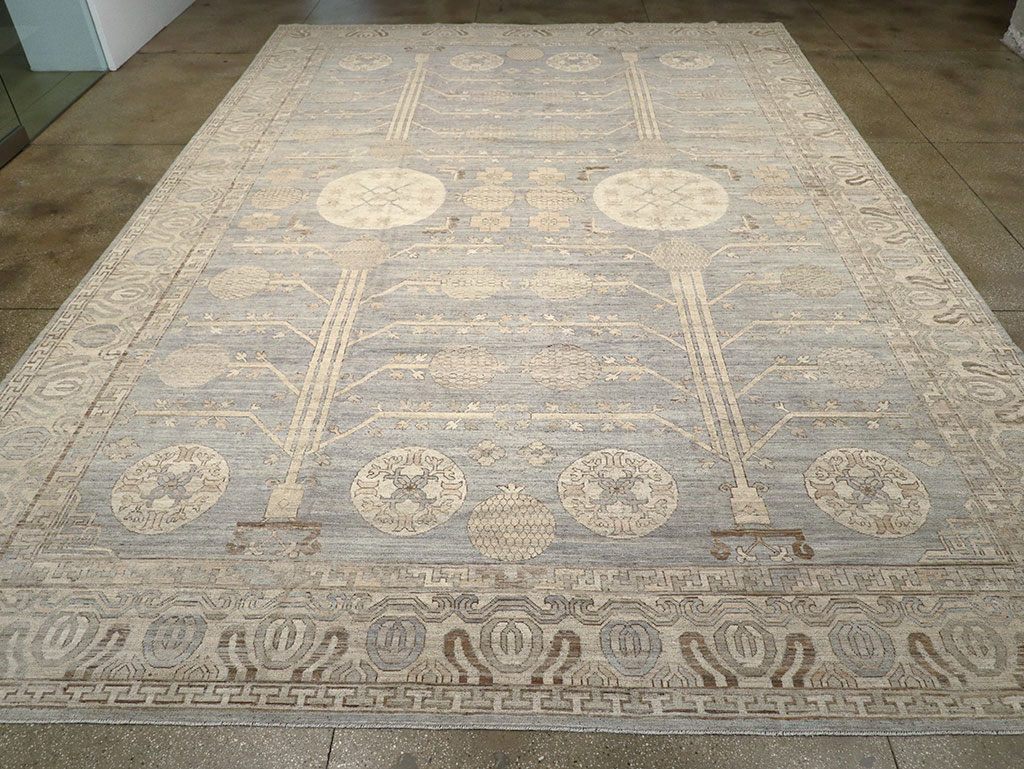 Modern East Turkestan Khotan Oversize Carpet, No.33214 - Gss