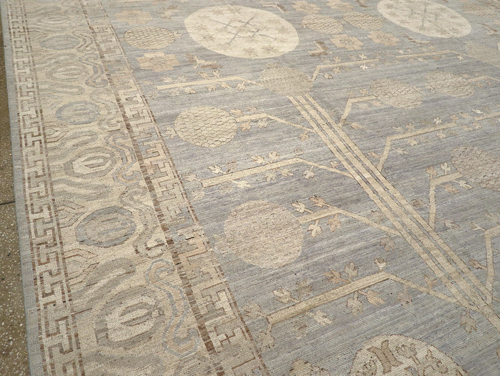 Modern East Turkestan Khotan Oversize Carpet, No.33214 - Gss