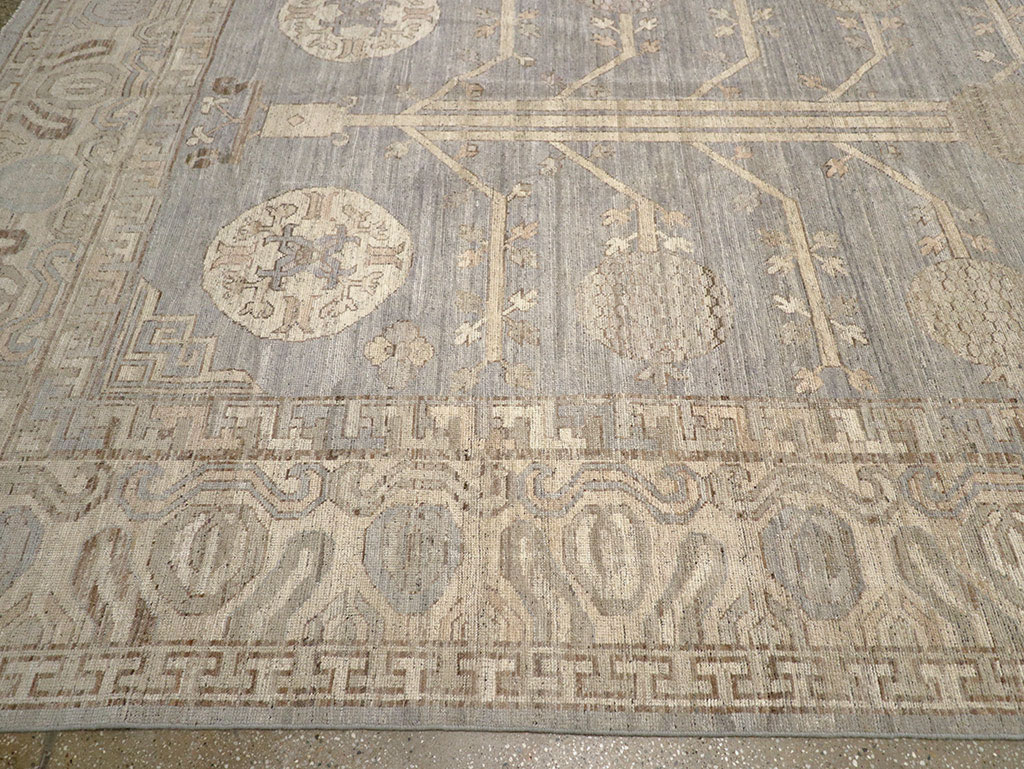 Modern East Turkestan Khotan Oversize Carpet, No.33214 - Gss