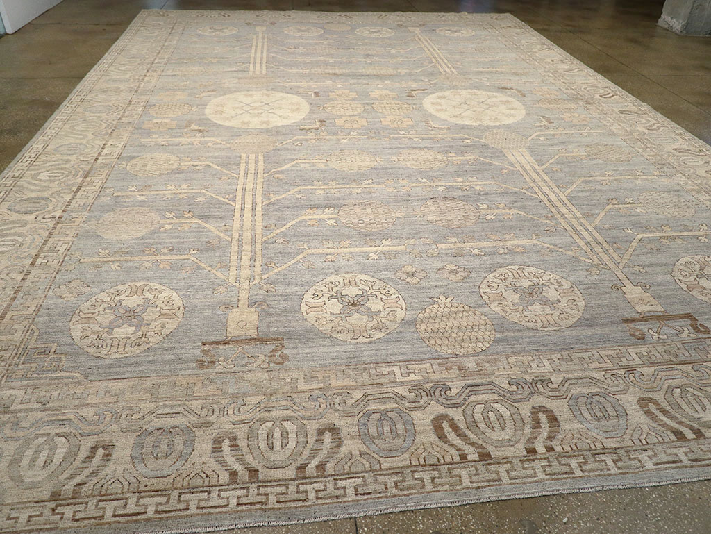 Modern East Turkestan Khotan Oversize Carpet, No.33214 - Gss
