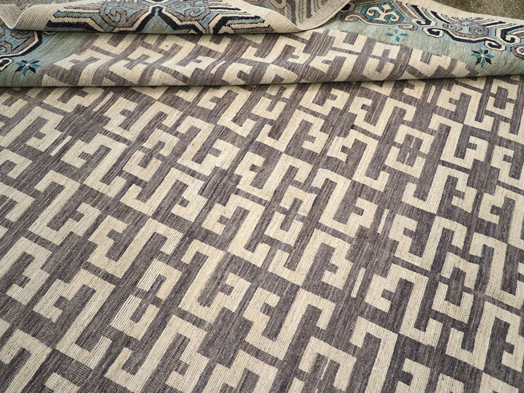 Modern East Turkestan Khotan Room Size Carpet, No.33216 - Gss