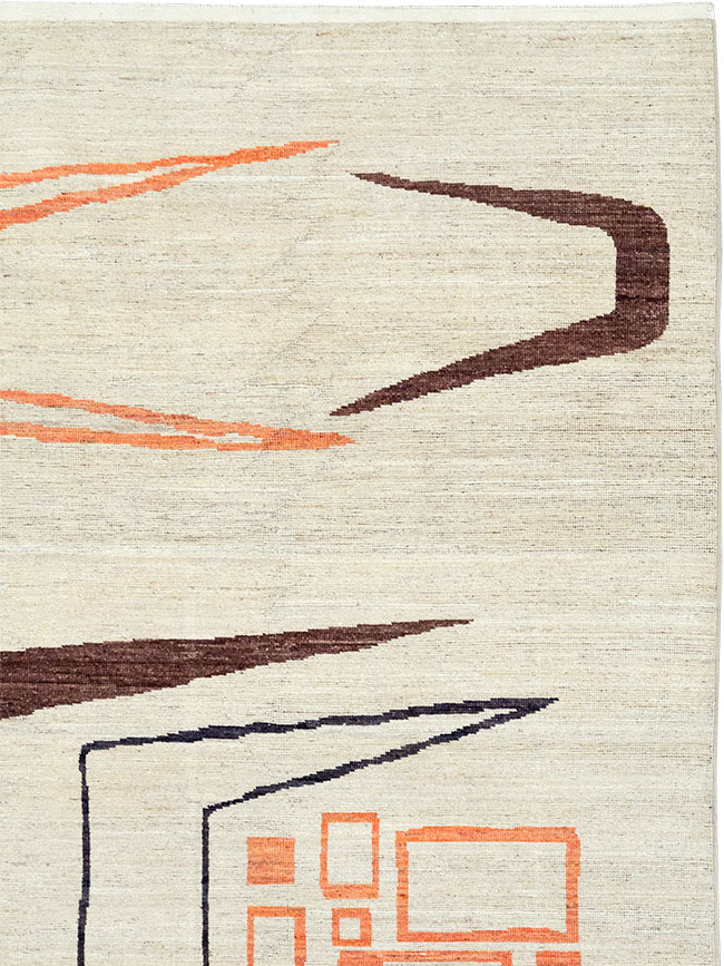 Modern Turkish Art Deco Room Size Carpet, No.33218 - Gss