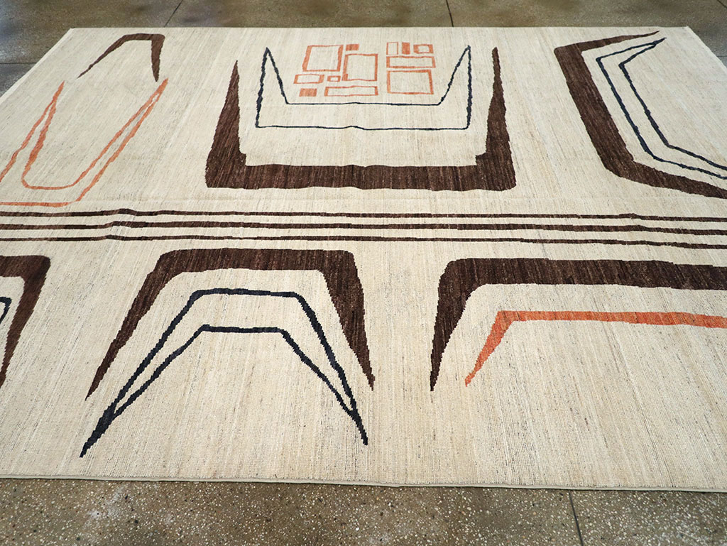 Modern Turkish Art Deco Room Size Carpet, No.33218 - Gss