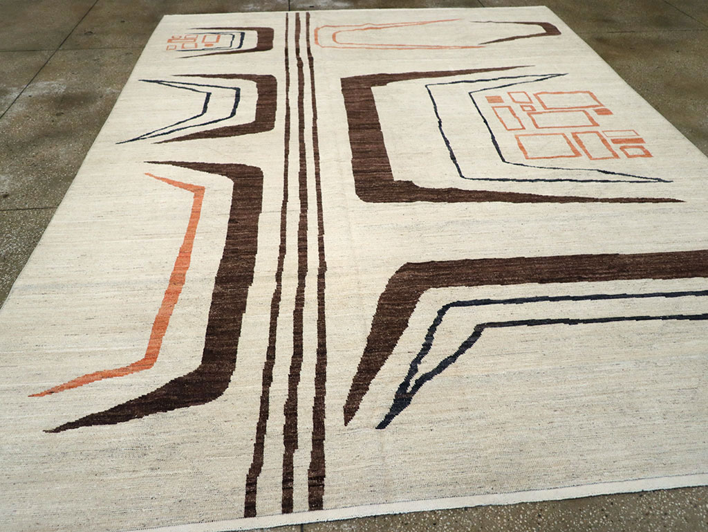 Modern Turkish Art Deco Room Size Carpet, No.33218 - Gss