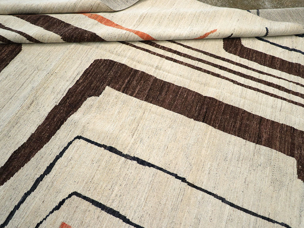 Modern Turkish Art Deco Room Size Carpet, No.33218 - Gss