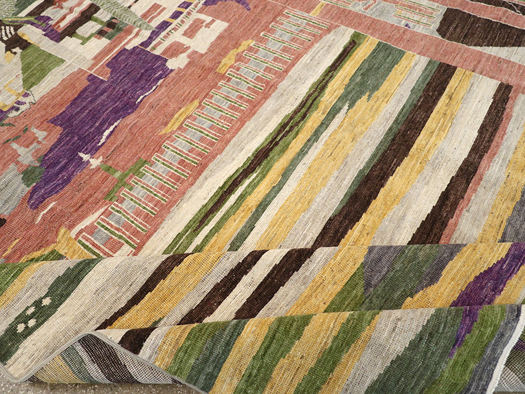 Modern East Turkestan Khotan Room Size Carpet, No.33219 - Gss