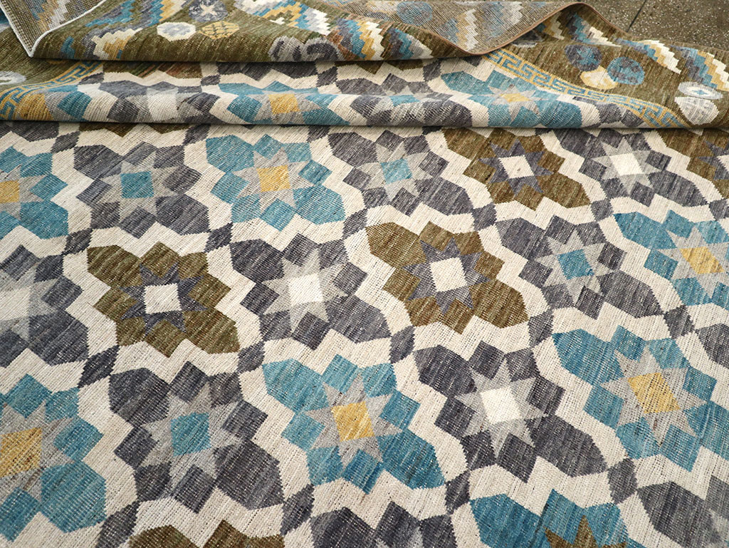 Modern East Turkestan Khotan Large Square Room Size Carpet, No.33221 - Gss