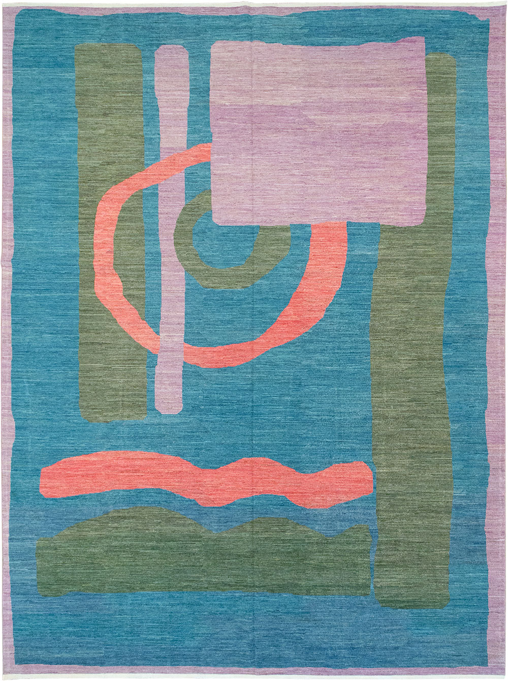 Modern East Turkestan Art Deco Large Carpet, No.33222 - Gss