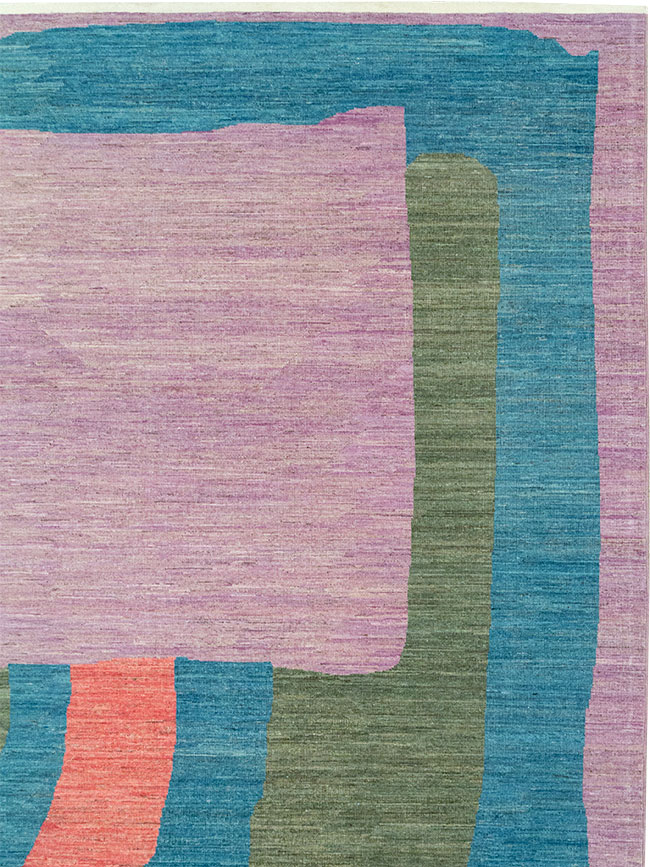 Modern East Turkestan Art Deco Large Carpet, No.33222 - Gss