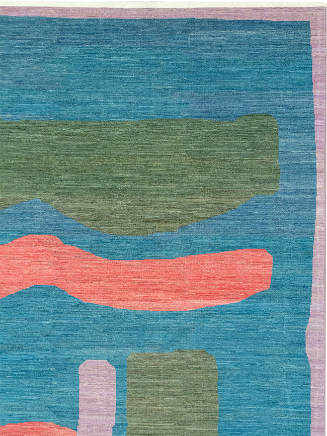 Modern East Turkestan Art Deco Large Carpet, No.33222 - Gss