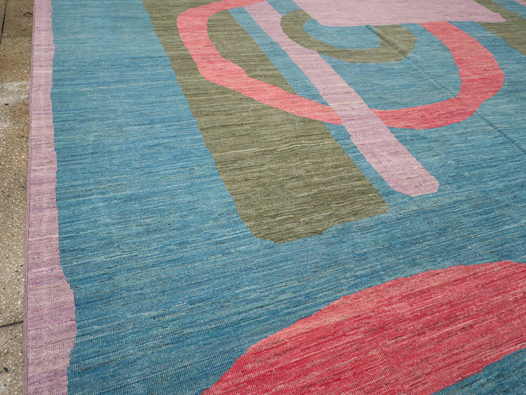 Modern East Turkestan Art Deco Large Carpet, No.33222 - Gss