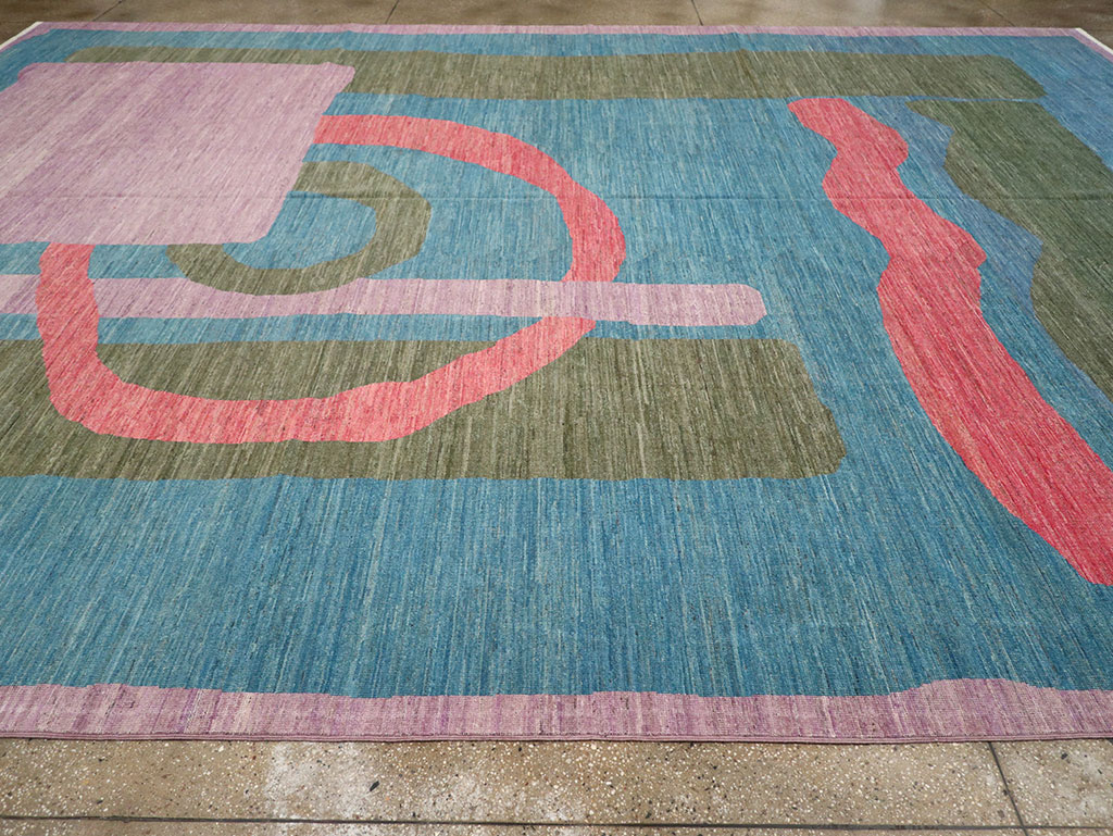 Modern East Turkestan Art Deco Large Carpet, No.33222 - Gss