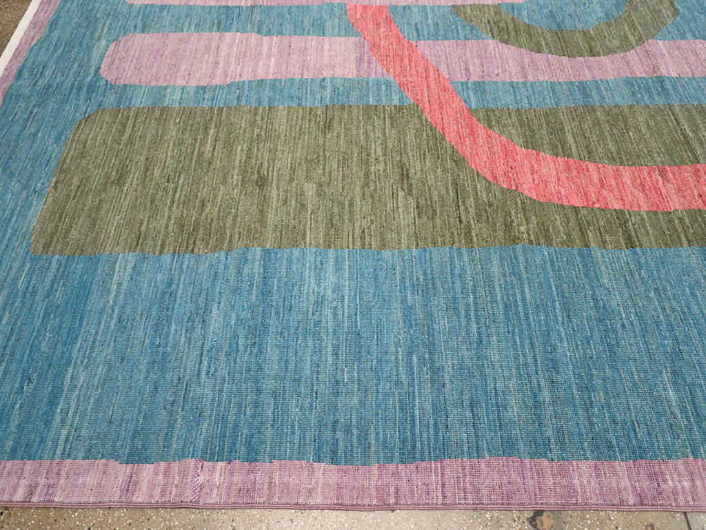 Modern East Turkestan Art Deco Large Carpet, No.33222 - Gss