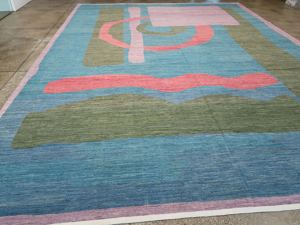 Modern East Turkestan Art Deco Large Carpet, No.33222 - Gss