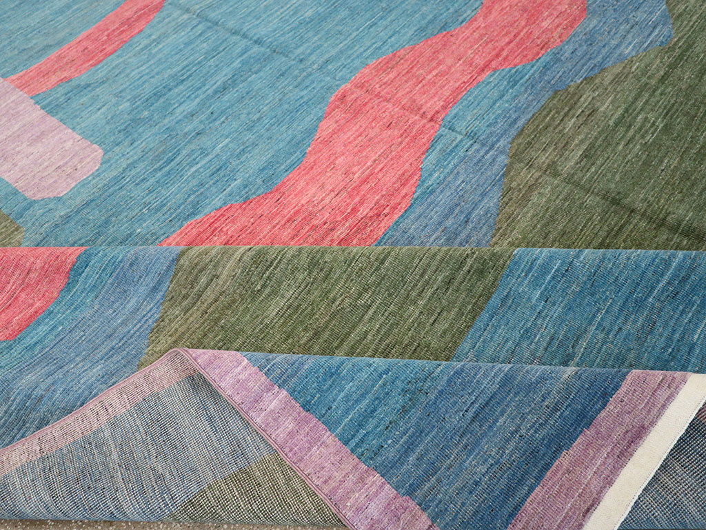 Modern East Turkestan Khotan Art Deco Large Carpet, No.33222 - Gss