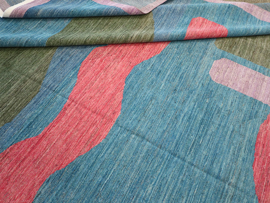 Modern East Turkestan Art Deco Large Carpet, No.33222 - Gss