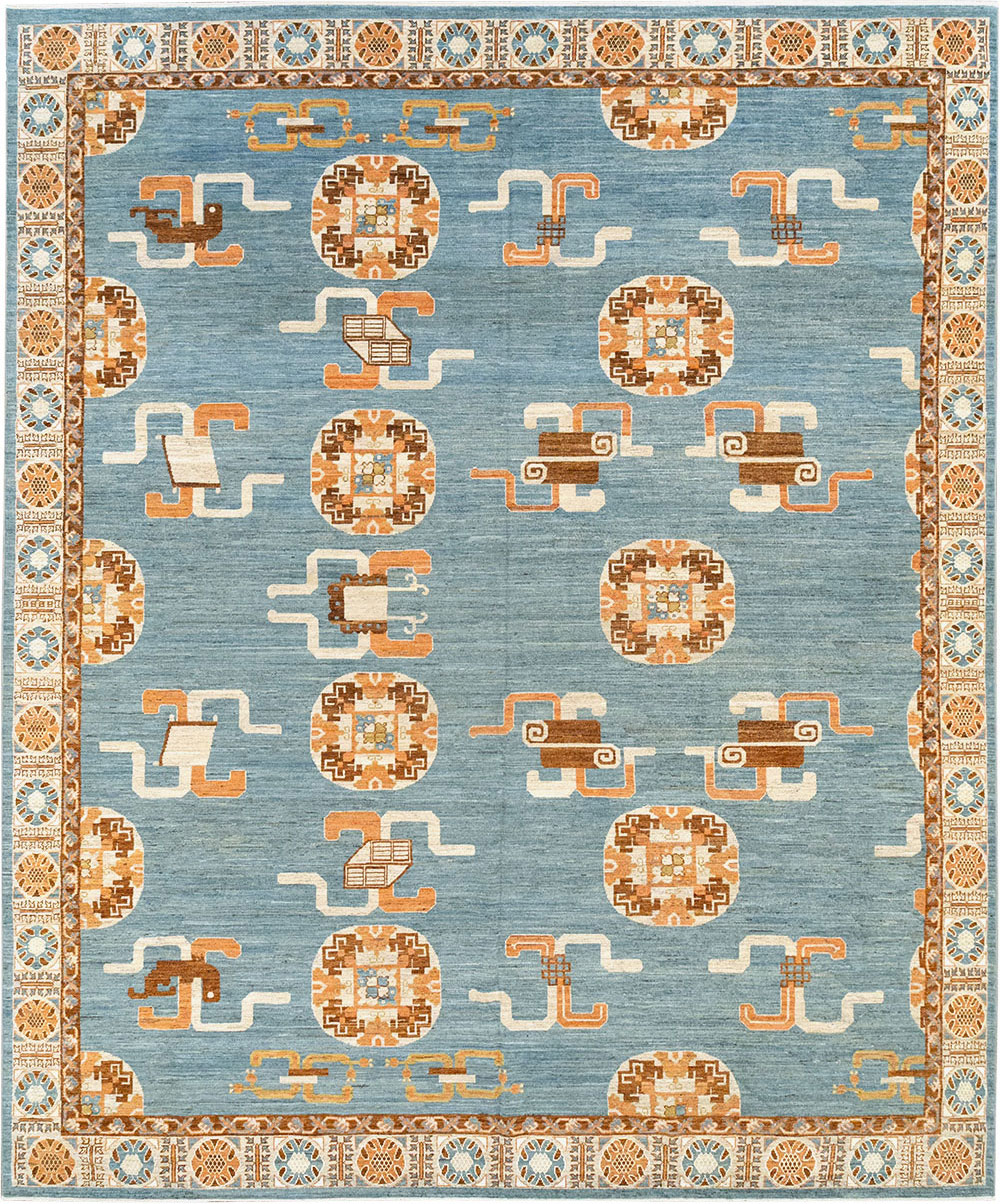 Modern East Turkestan Khotan Large Room Size Carpet, No.33225 - Gss