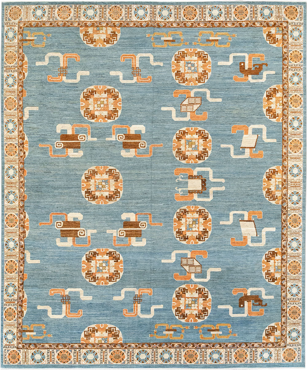 Modern East Turkestan Khotan Large Room Size Carpet, No.33225 - Gss