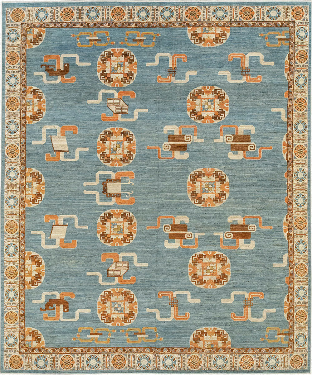 Modern East Turkestan Khotan Large Room Size Carpet, No.33225 - Gss