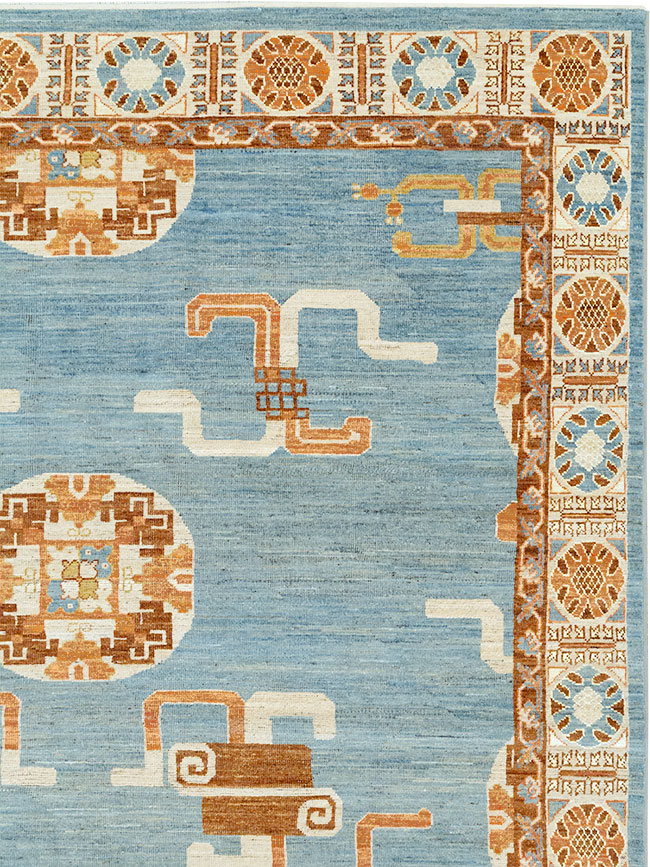 Modern East Turkestan Khotan Large Room Size Carpet, No.33225 - Gss