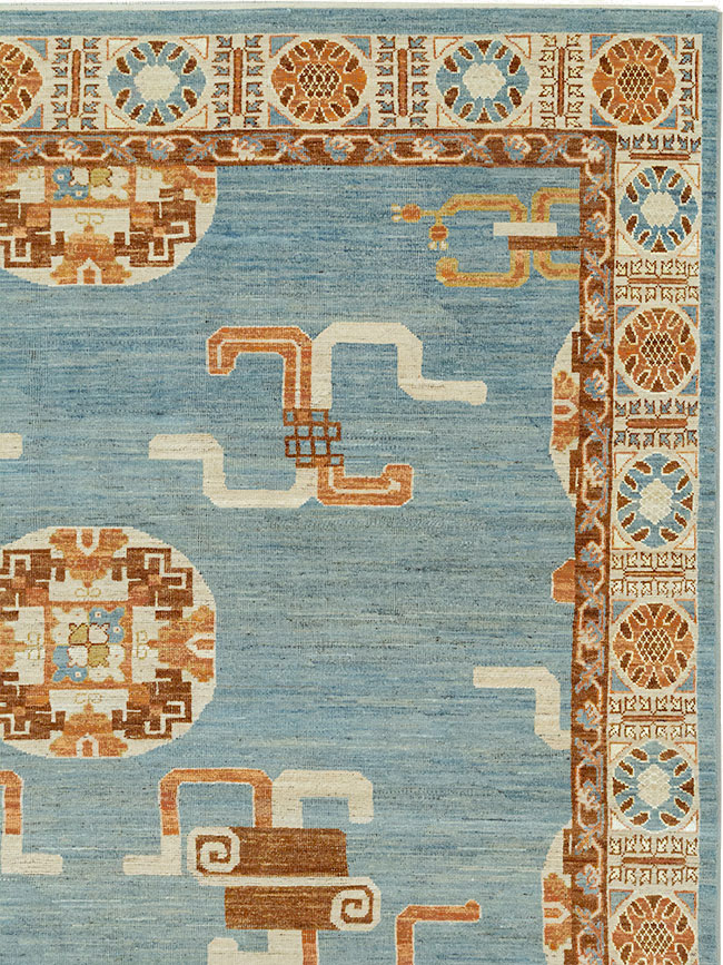 Modern East Turkestan Khotan Large Room Size Carpet, No.33225 - Gss