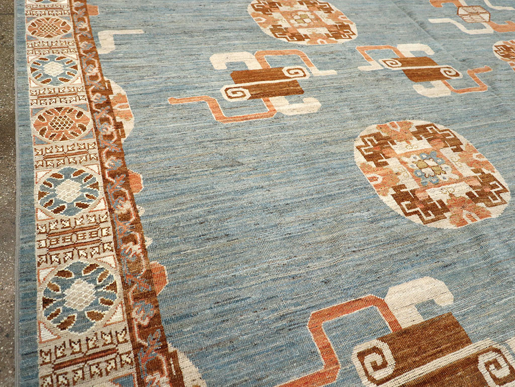Modern East Turkestan Khotan Large Room Size Carpet, No.33225 - Gss