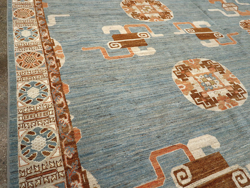 Modern East Turkestan Khotan Large Room Size Carpet, No.33225 - Gss