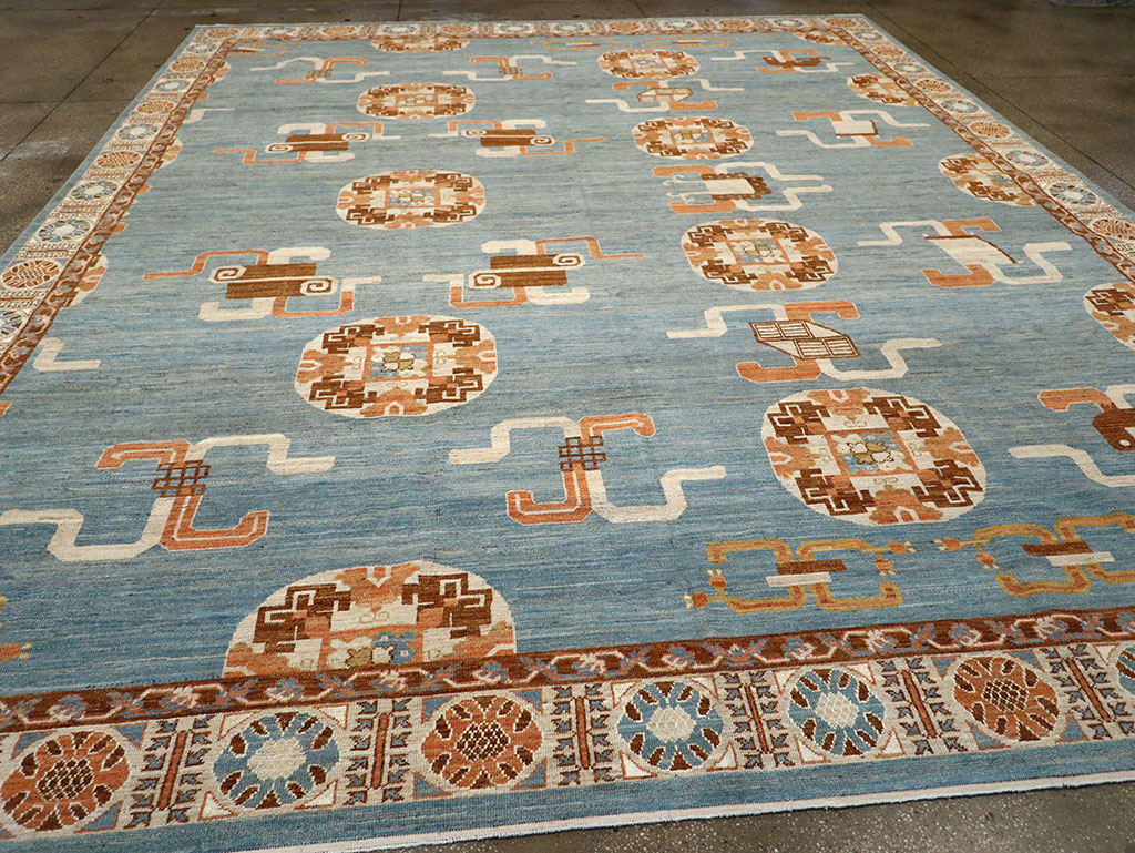 Modern East Turkestan Khotan Large Room Size Carpet, No.33225 - Gss