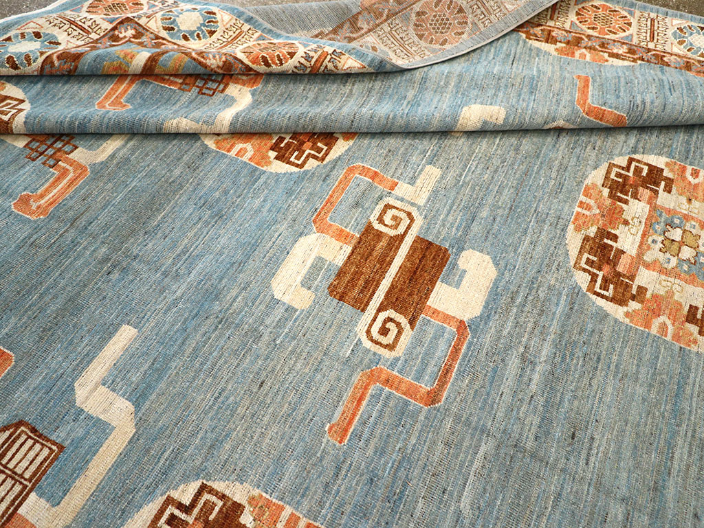 Modern East Turkestan Khotan Large Room Size Carpet, No.33225 - Gss