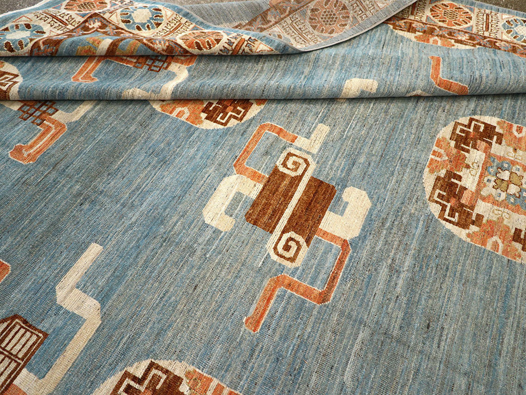 Modern East Turkestan Khotan Large Room Size Carpet, No.33225 - Gss