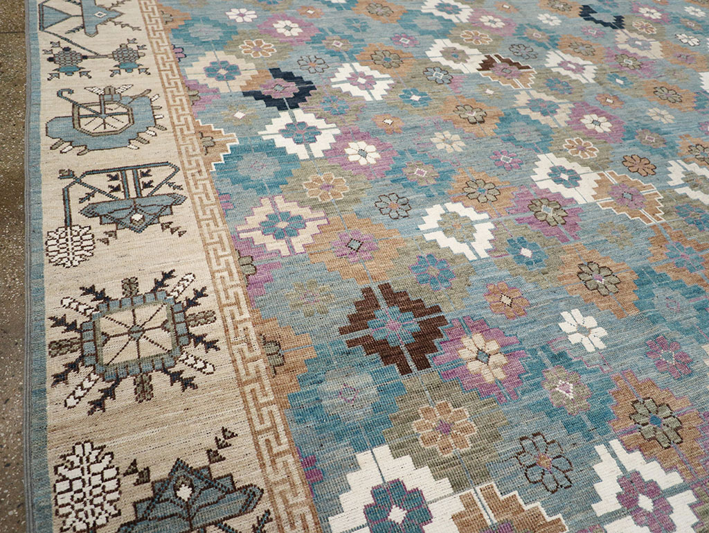 Modern East Turkestan Khotan Room Size Carpet, No.33226 - Gss