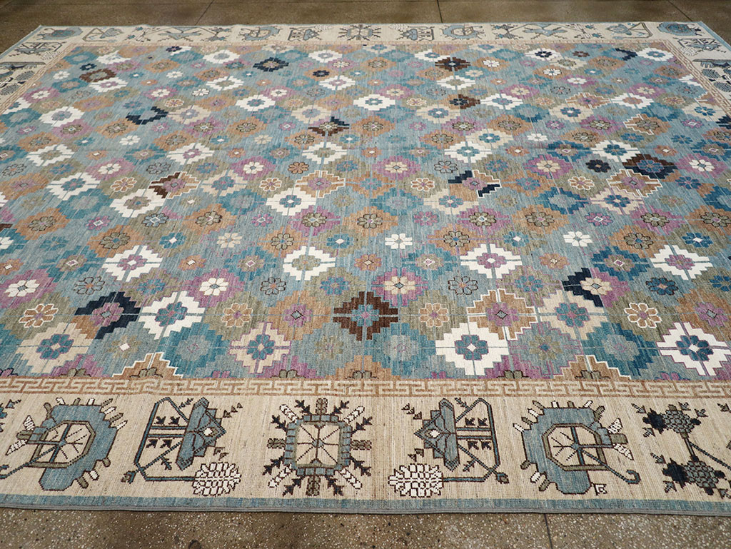Modern East Turkestan Khotan Room Size Carpet, No.33226 - Gss