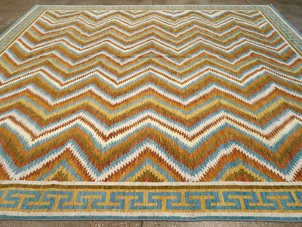 Modern East Turkestan Khotan Large Room Size Carpet, No.33228 - Gss