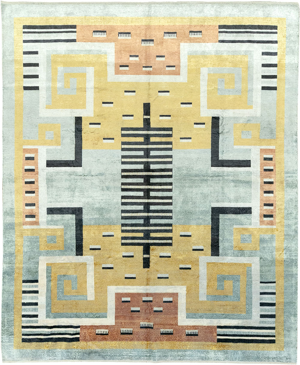 Modern East Turkestan Silk Khotan Room Size Carpet, No.33230 - Gss