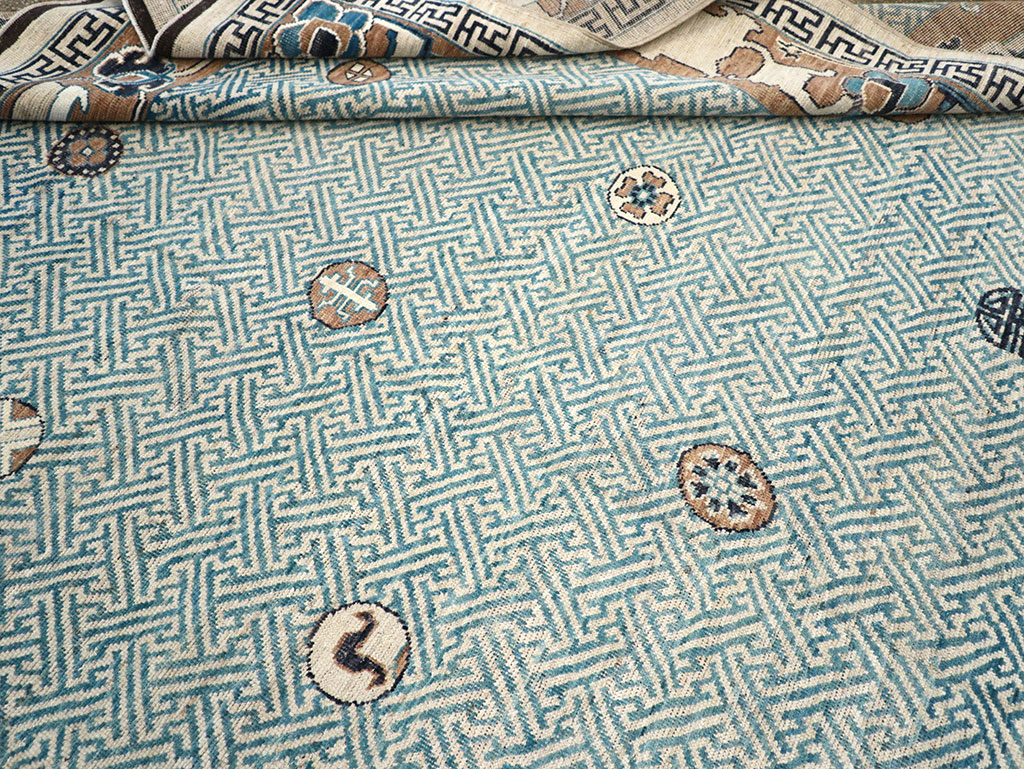 Modern East Turkestan Khotan Room Size Carpet, No.33232 - Gss