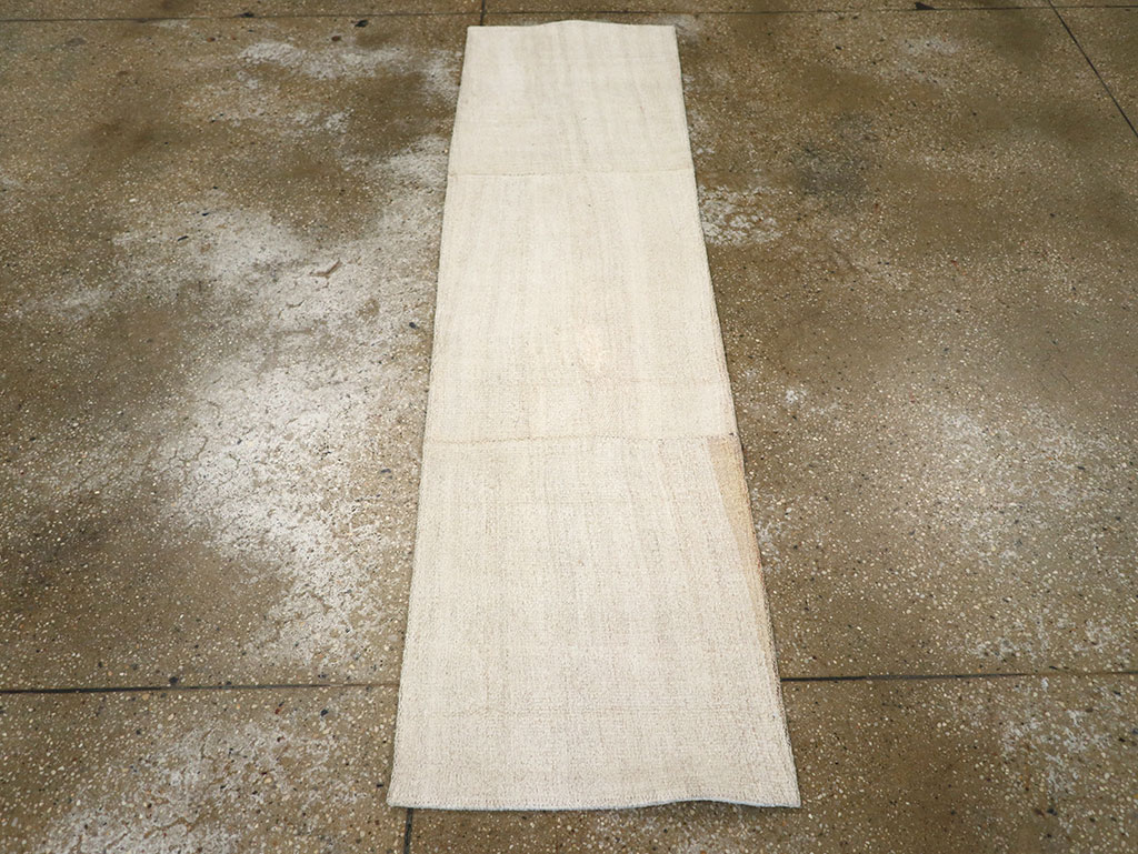 Vintage Turkish Flatweave Kilim Small Runner, No.33236 - Gss