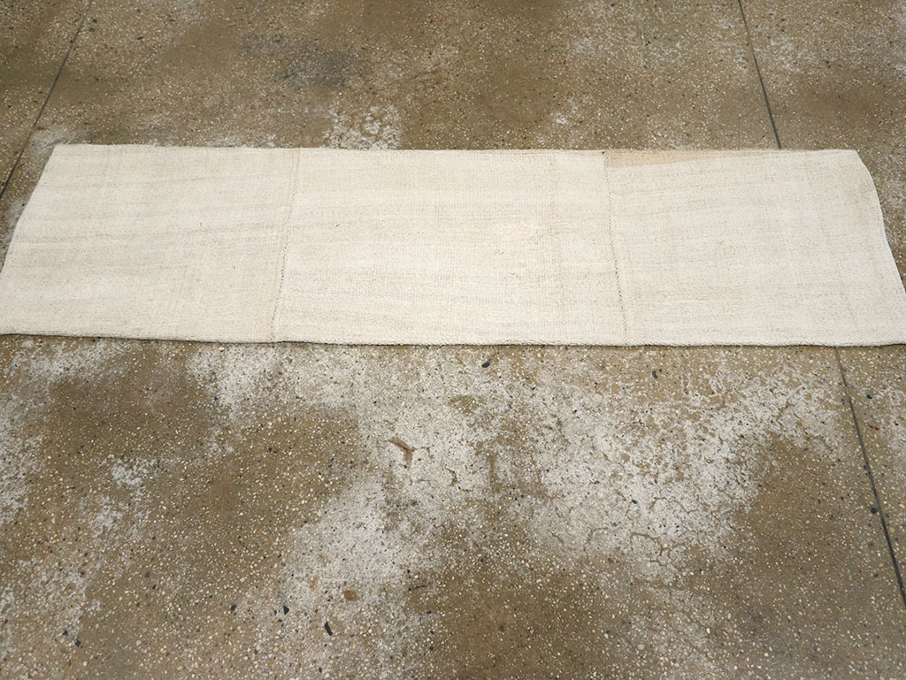 Vintage Turkish Flatweave Kilim Small Runner, No.33236 - Gss