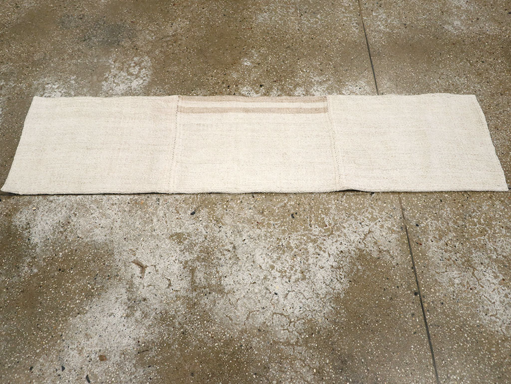 Vintage Turkish Flatweave Kilim Small Runner, No.33237 - Gss