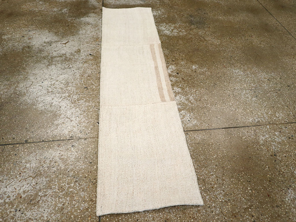 Vintage Turkish Flatweave Kilim Small Runner, No.33237 - Gss