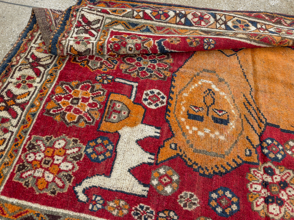 Antique Persian Pictorial Gabbeh Rug, No.33247 - Gss