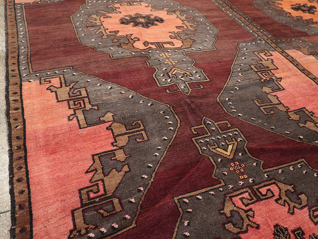 Vintage Turkish Anatolian Large Square Room Size Carpet, No.33254 - Gss