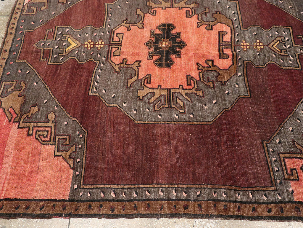 Vintage Turkish Anatolian Square Large Room Size Carpet, No.33254 - Gss