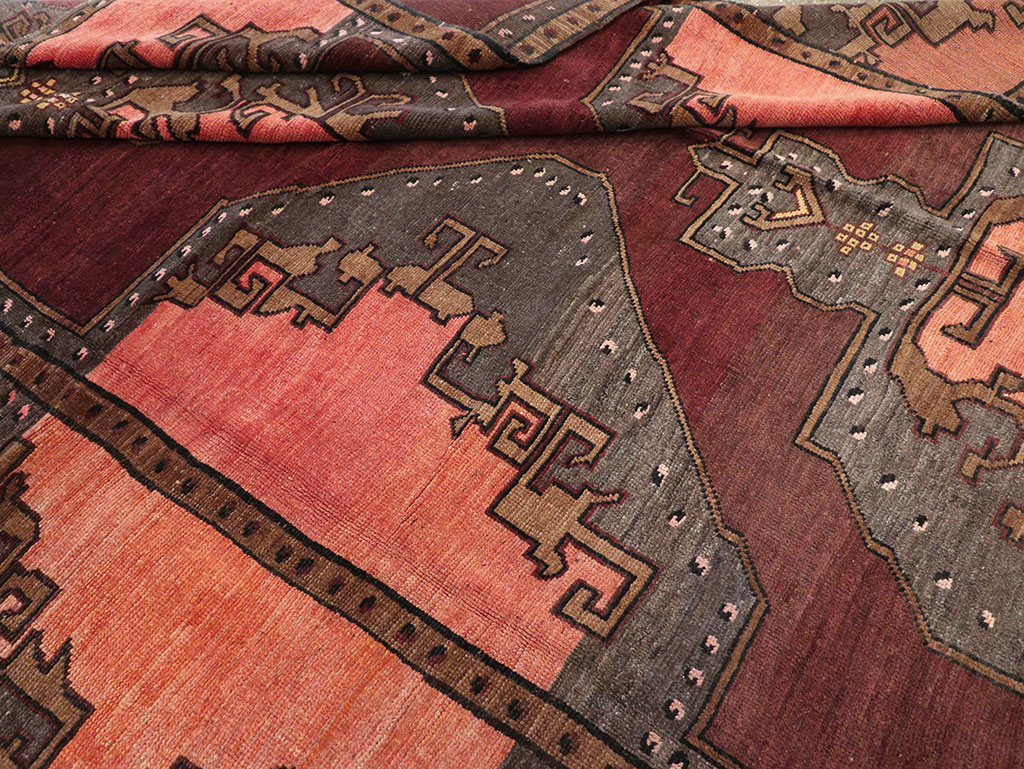 Vintage Turkish Anatolian Large Square Room Size Carpet, No.33254 - Gss