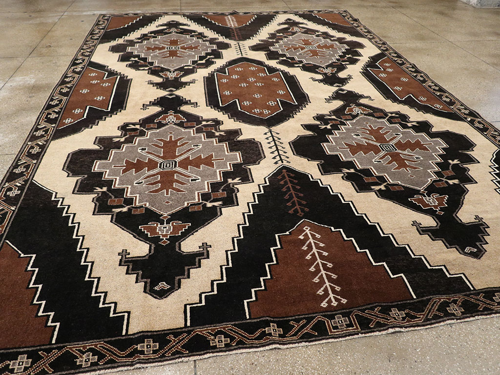 Vintage Turkish Anatolian Large Room Size Carpet, No.33255 - Gss