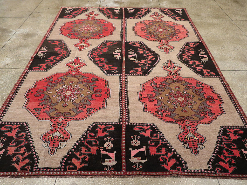 Vintage Turkish Anatolian Room Size Carpet, No.33256 - Gss