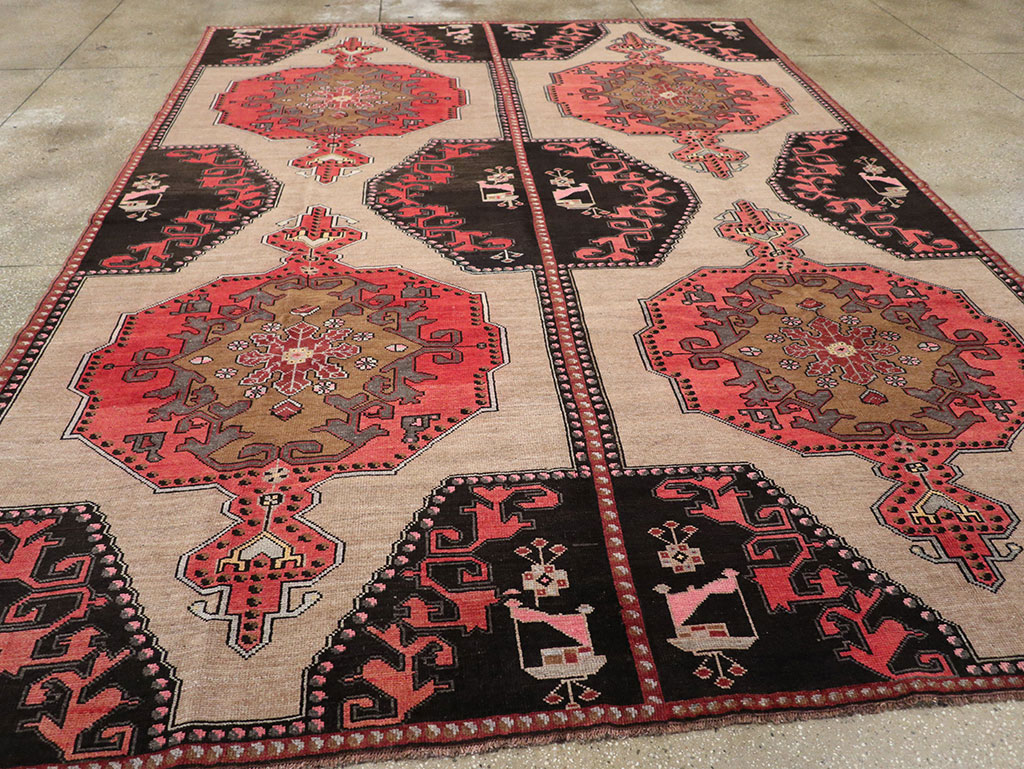 Vintage Turkish Anatolian Room Size Carpet, No.33256 - Gss