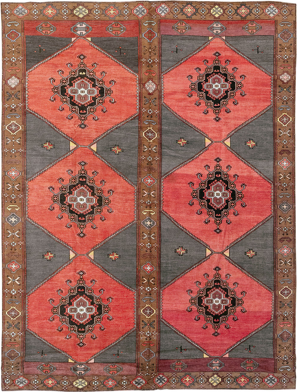 Vintage Turkish Anatolian Room Size Carpet, No.33257 - Gss