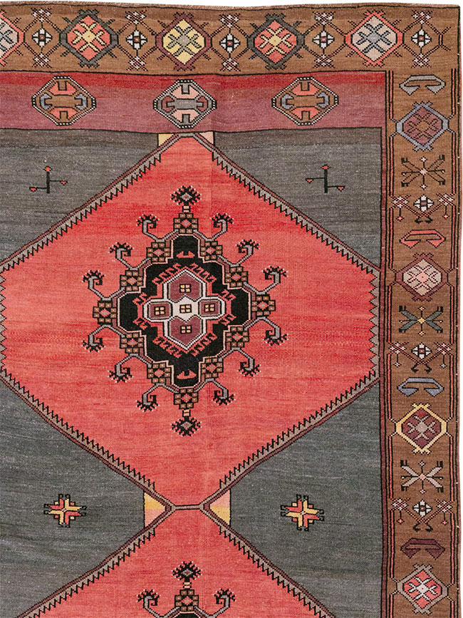 Vintage Turkish Anatolian Room Size Carpet, No.33257 - Gss