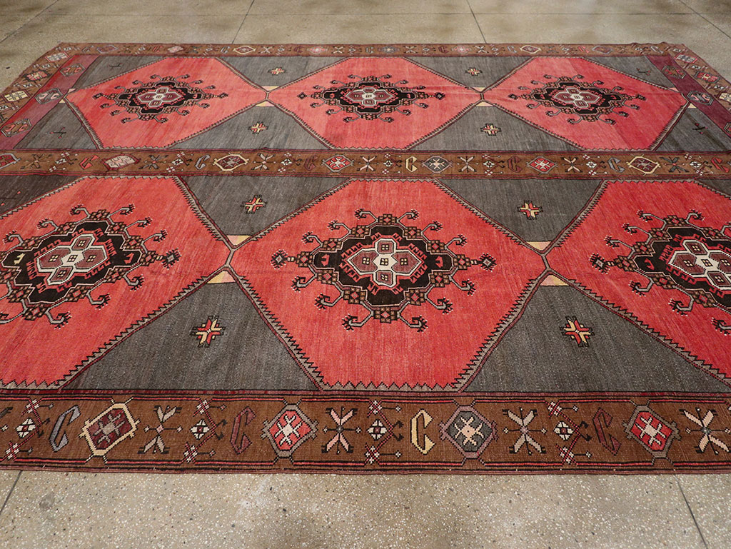Vintage Turkish Anatolian Room Size Carpet, No.33257 - Gss